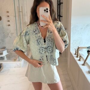 Free People Denim Top